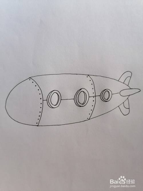 潜水艇的画法步骤