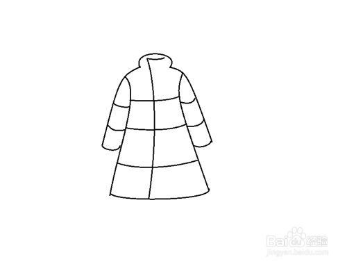 简笔画怎么画羽绒服