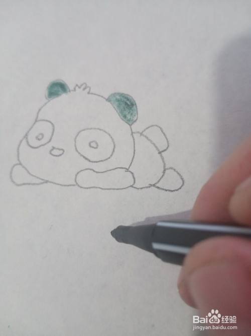 熊猫简笔画怎么画