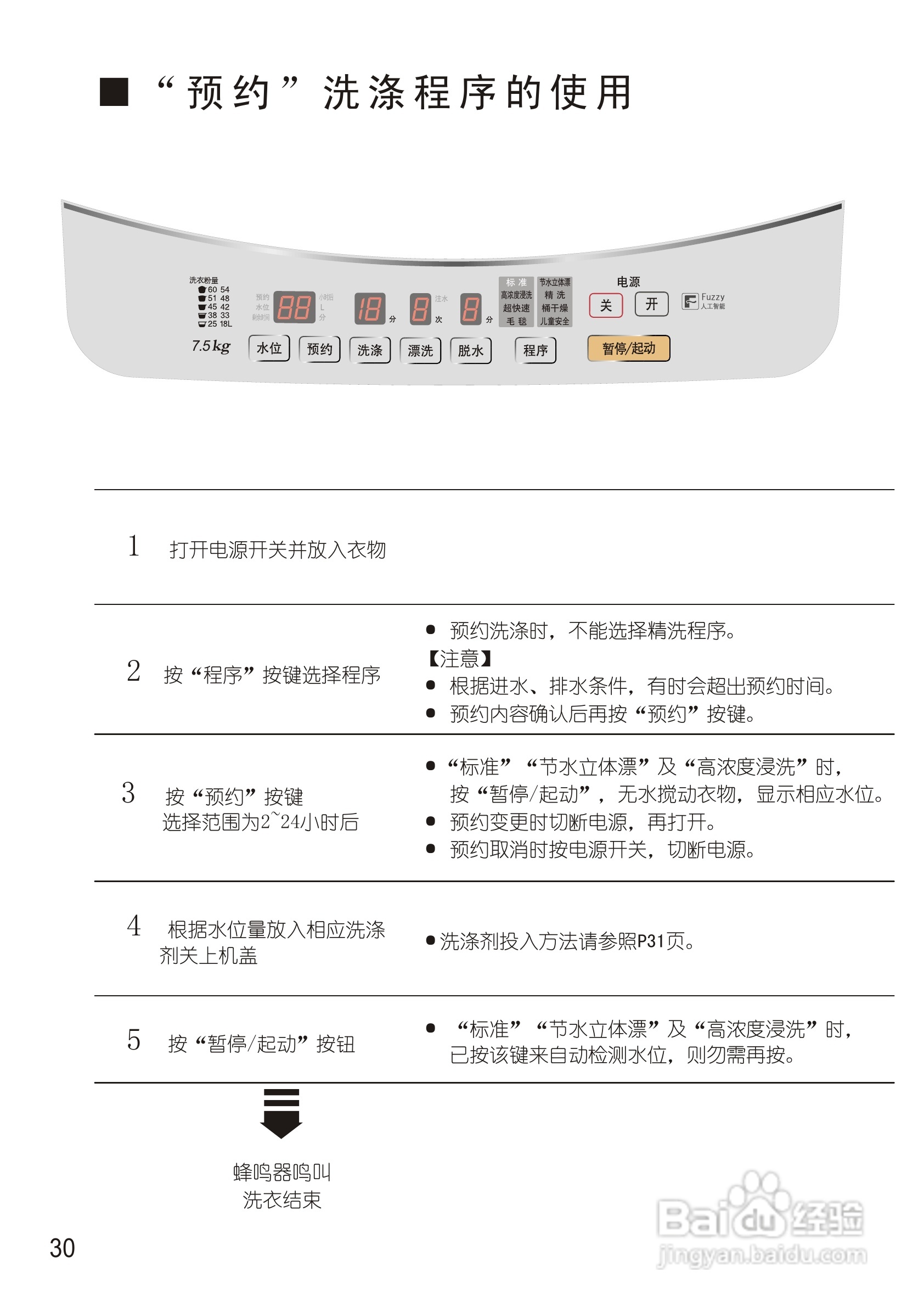 松下xqb75-q751u洗衣机使用说明书:[3]