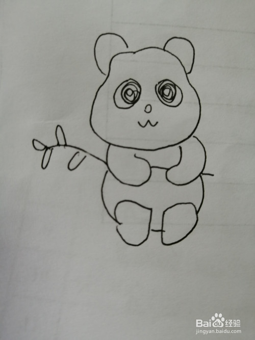 简笔画可爱的小熊猫怎么画