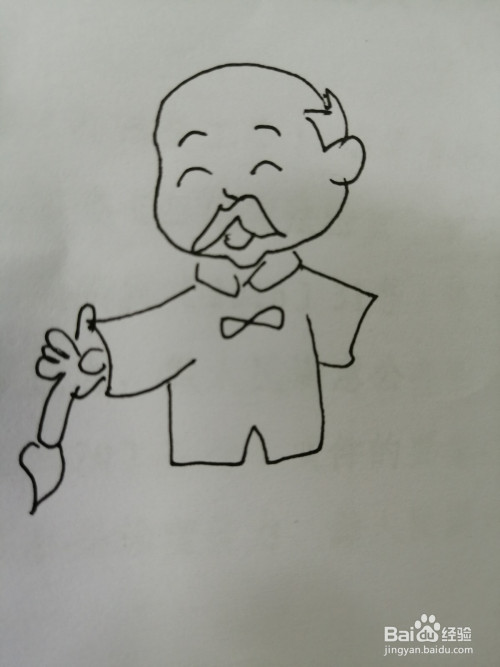 简笔画老爷爷怎么画