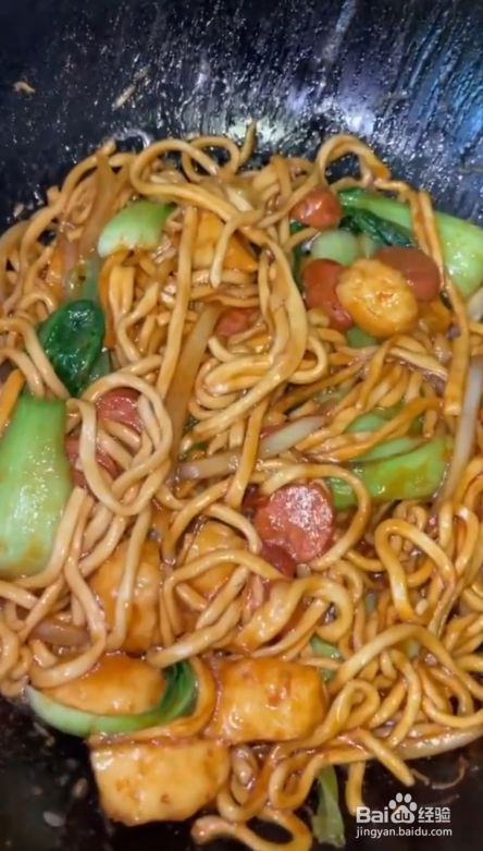 鱼丸炒面怎么制作