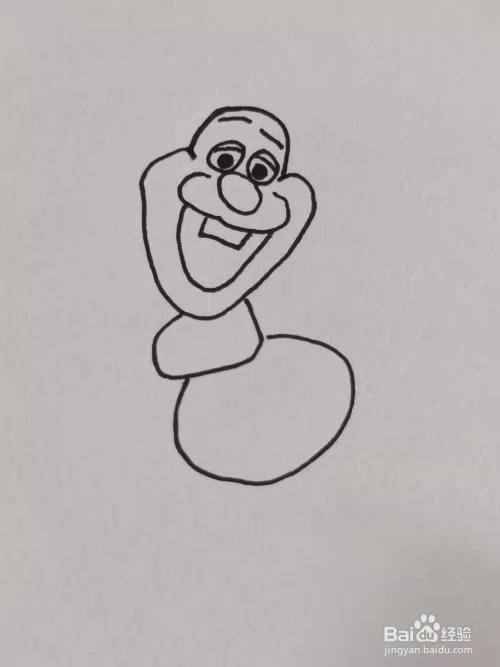 怎样画雪宝?