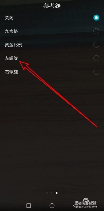 华为手机相机怎么样设置参考线为左螺旋