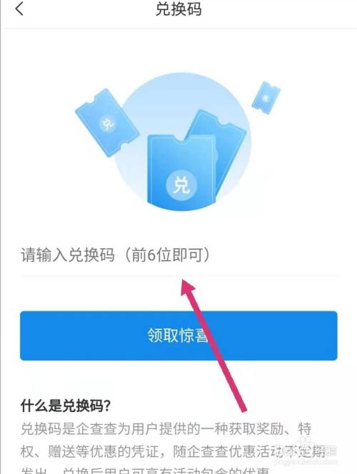 最后在出现的界面输入框输入你的兑换码就可以了