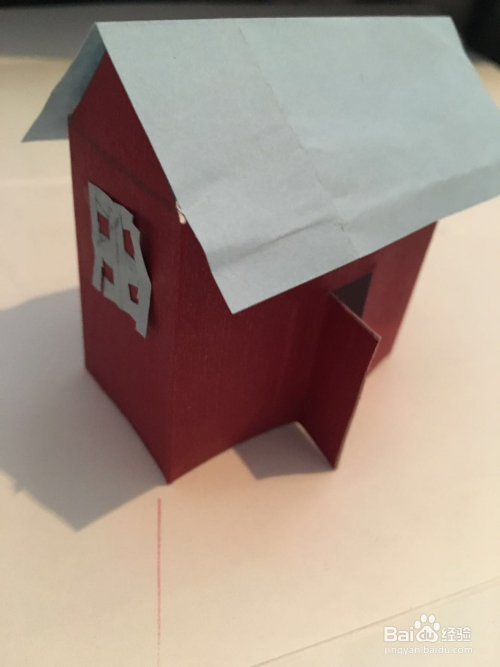 一栋小房子怎样用彩纸折叠和裁剪