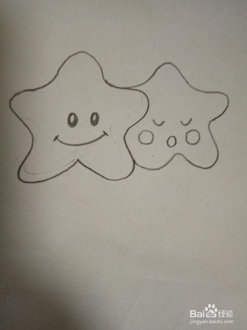 儿童简笔画之拟人的小星星
