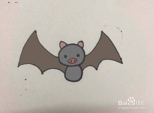怎么画蝙蝠简笔画;蝙蝠的简单画法