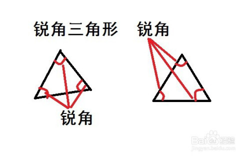 直角钝角锐角三角形怎么区分