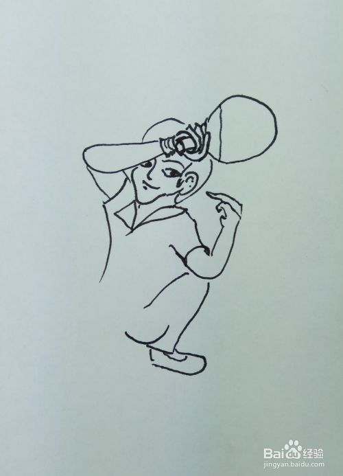 怎样画简笔画"乒乓球健将"?