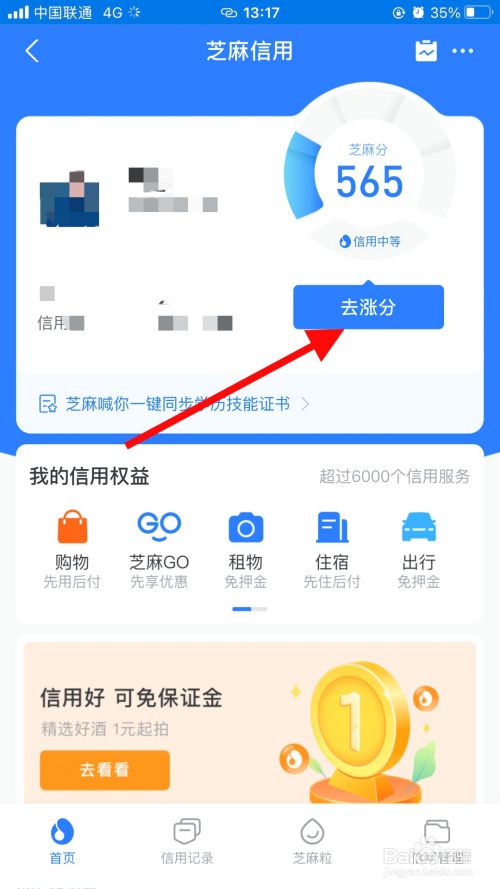 支付宝怎么涨芝麻信用分