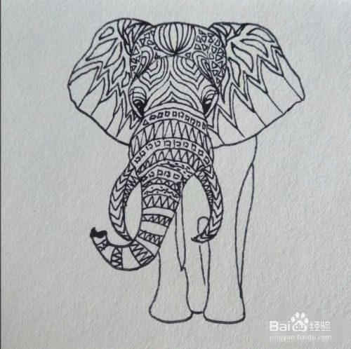 简笔画大象怎么画更有创意?