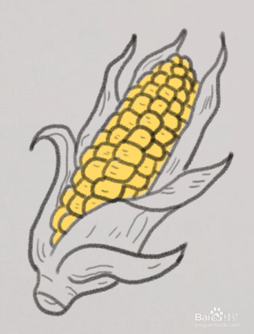 新人打卡#玉米怎么画