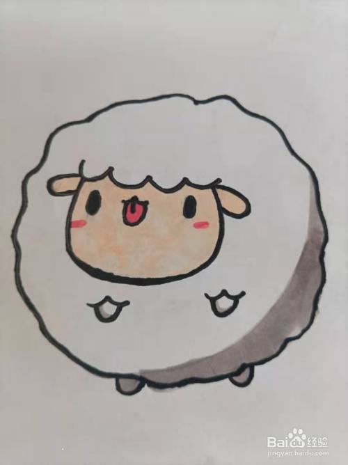 小羊羔的简笔画怎么画?