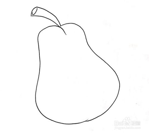 怎么简单画出梨简笔画
