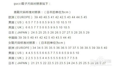 gucci鞋怎么选尺码