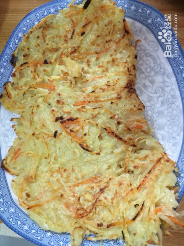 胡萝卜土豆丝饼的做法