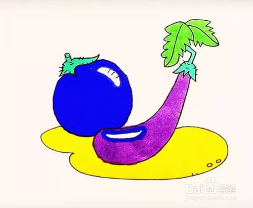 简笔画:教你怎么画茄子既简单又好看