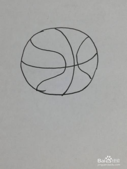 如何画简单的篮球