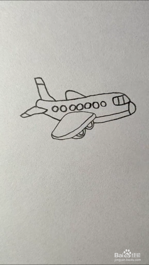 手工/爱好 书画/音乐6 最后画出飞机机身上的窗户,如下图所示.