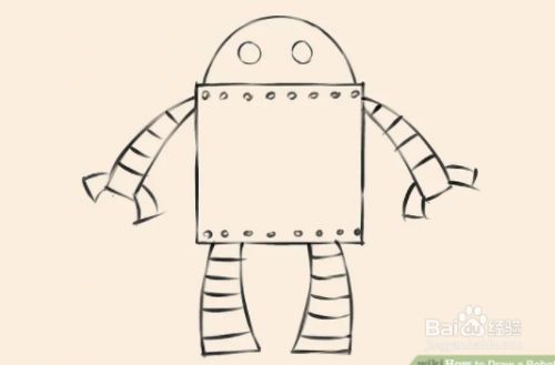 如何画一个简单的机器人