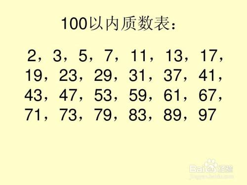 母婴/教育 教育 > 小学100以内的质数有25个 1 它们分别是2,3,5,7,11