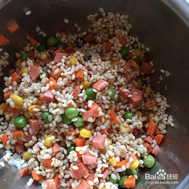 五彩糯米蛋的简单做法