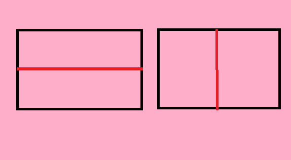 把一个大长方形剪成两个小长方形，这两个小长方形周长之和比原来大长方形的周长大还是小