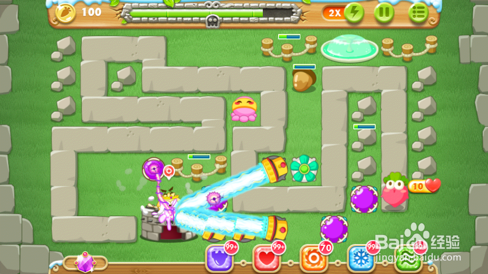 保卫萝卜2地下庄园D7金萝卜水晶萝卜