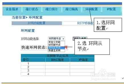 千兆2光3电环网自愈型光纤收发器WEB设置步骤