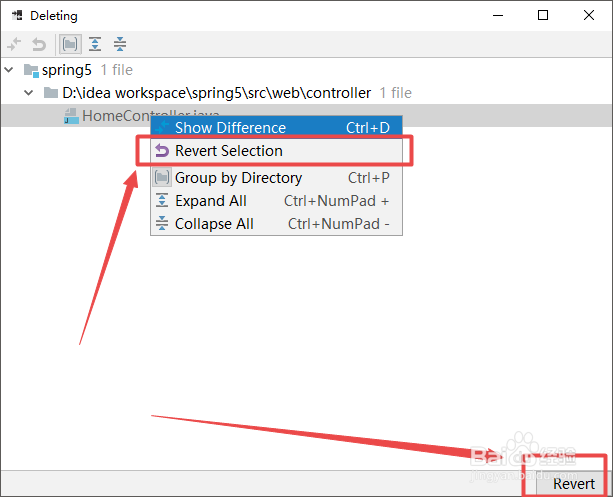 IntelliJ IDEA如何恢复删除的文件或文件夹