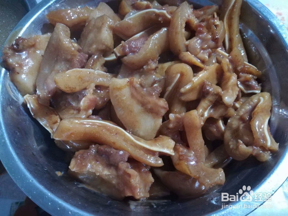 家常菜——高压锅焖猪耳朵