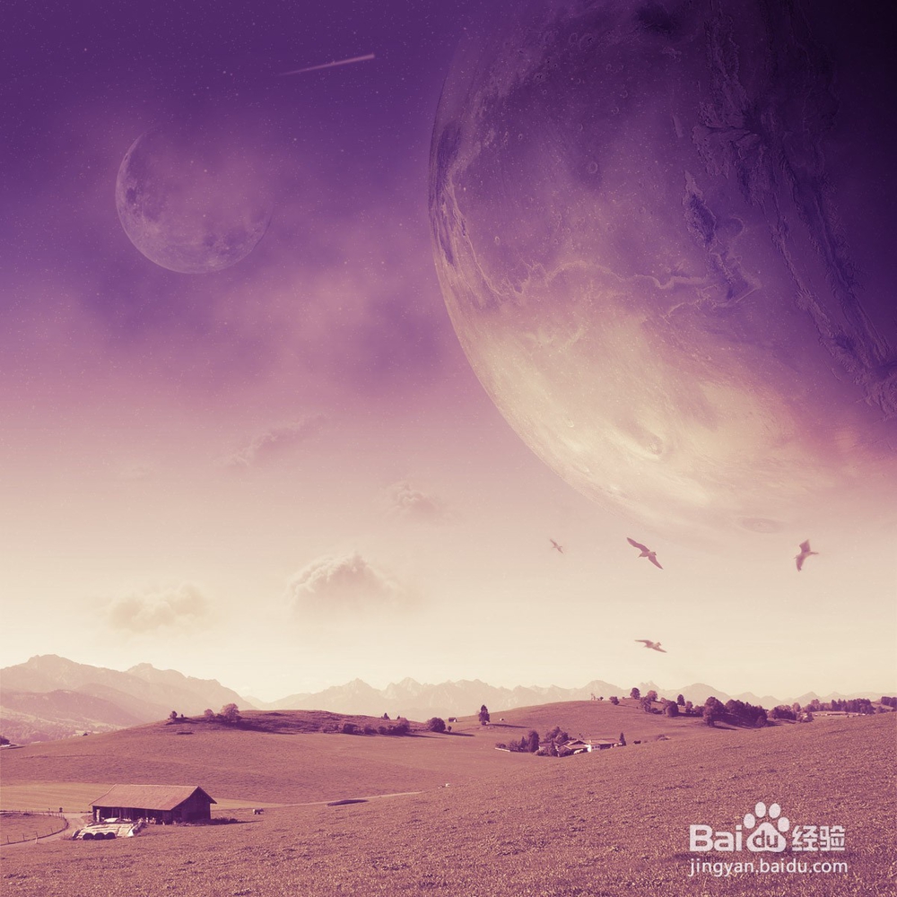 photoshop合成写实风格的奇幻空间