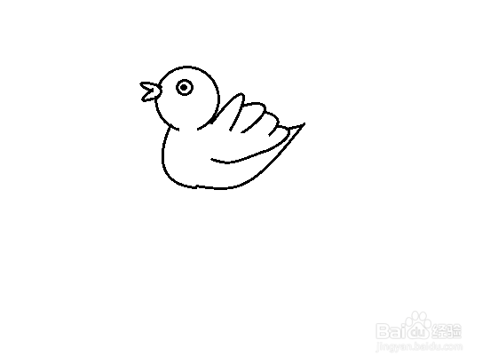 小黄鸭简笔画