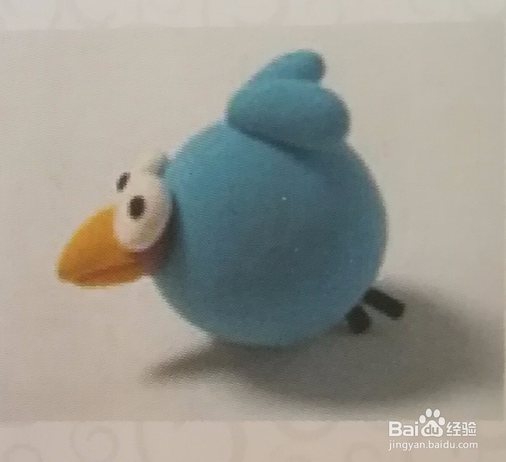 愤怒的小鸟之蓝色小鸟超轻粘土教程