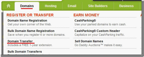 把域名从Ixwebhosting域名转移到godaddy教程