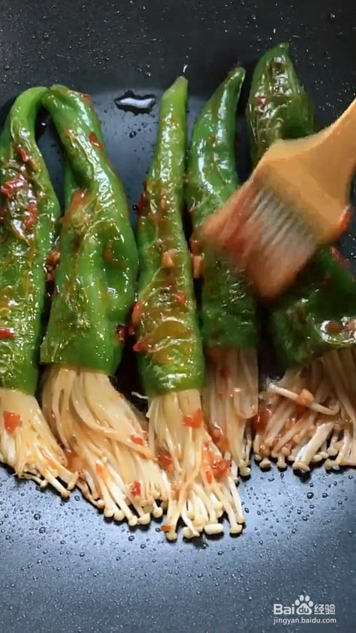 青椒和金针菇怎么做