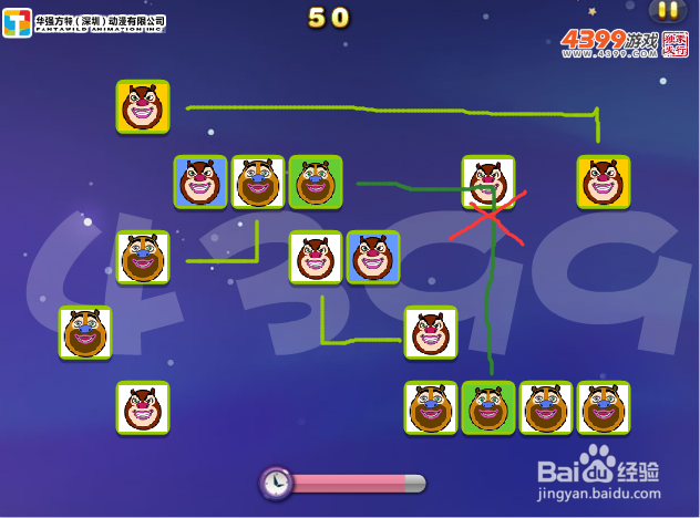 熊宝宝连连看怎样玩？