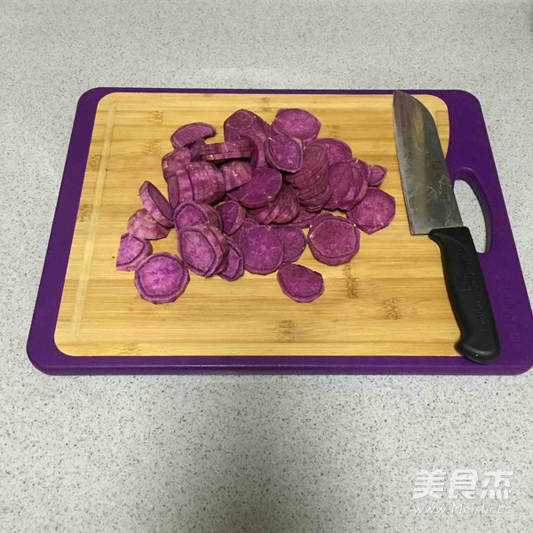 紫薯玫瑰花馒头