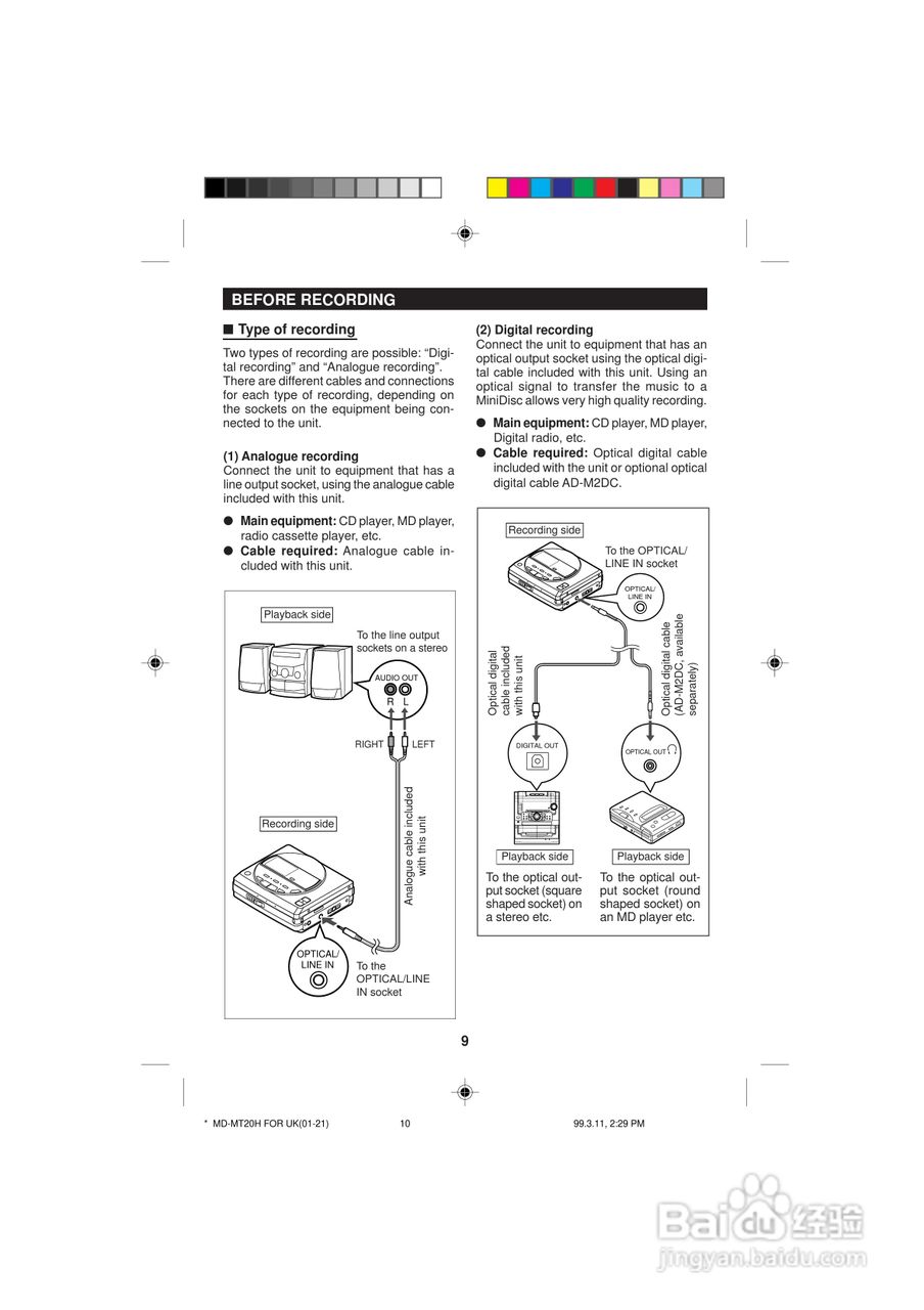 夏普MD-MT20H数码影音使用说明书:[1]