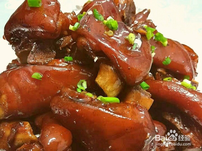 酱烧猪蹄的做法！