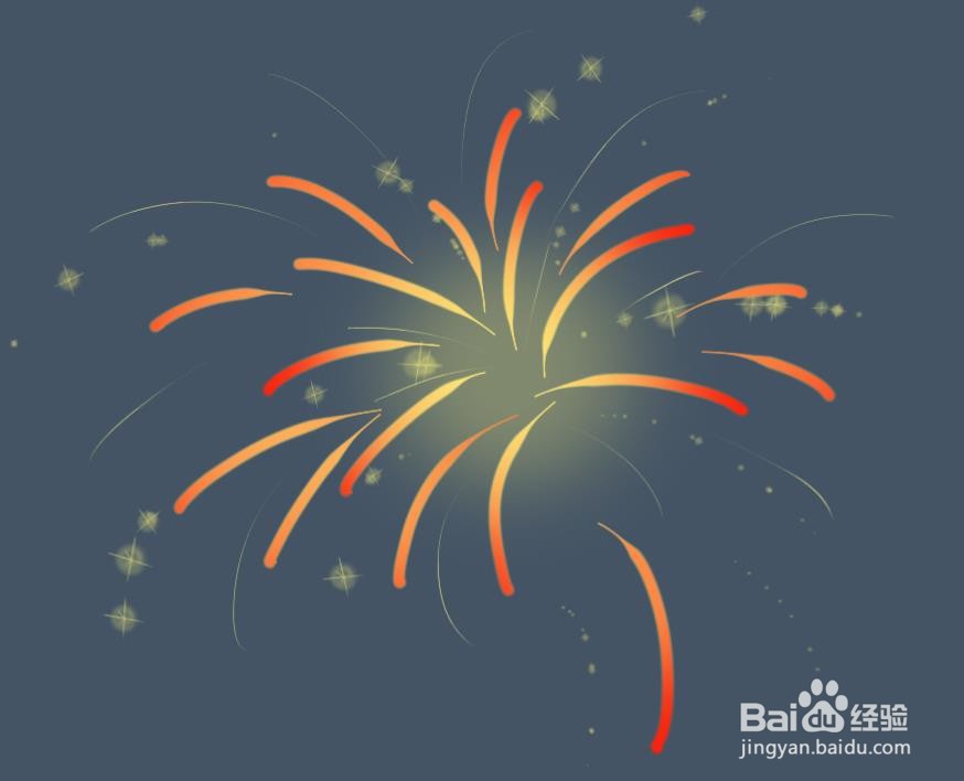 SketchBook怎么画烟花