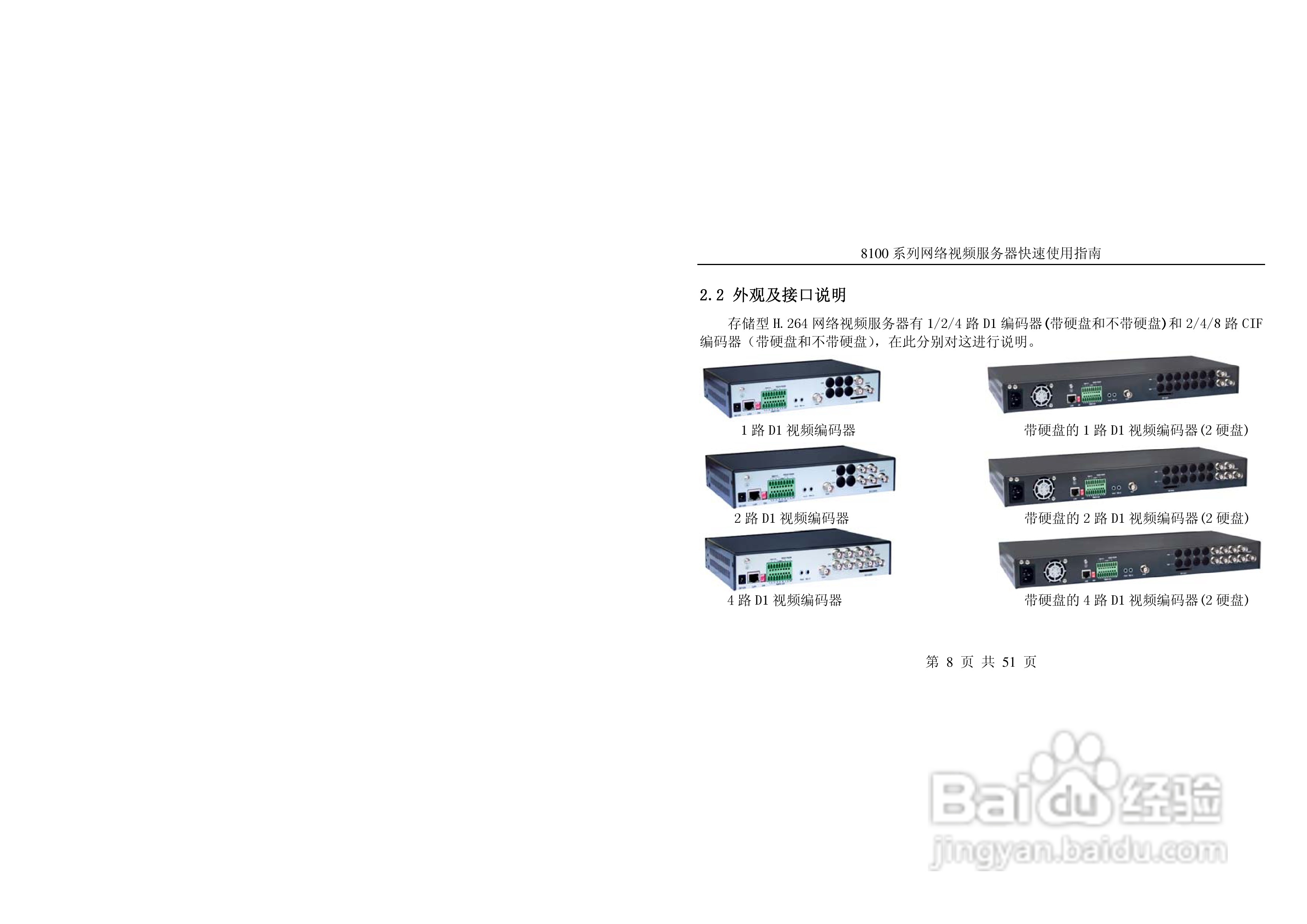 亚安8100系列网络视频服务器使用手册:[1]