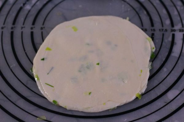 #网红美食我来做#饺子皮葱油饼