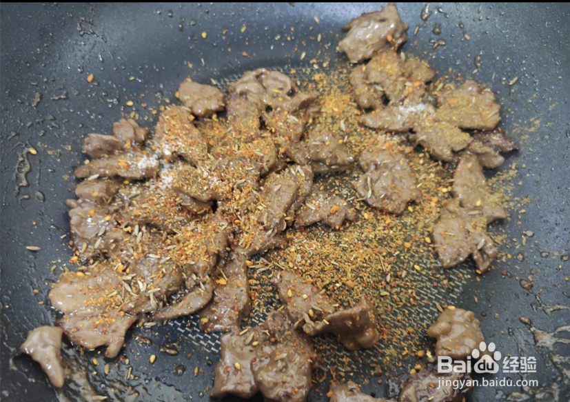 孜然牛肉的制作方法