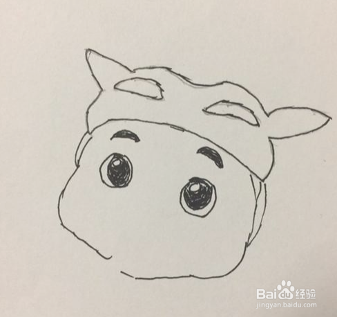 猪猪侠的简笔画