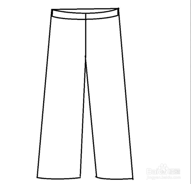 长裤的简单画法