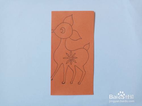 动物剪纸:小鹿的剪纸方法