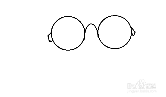 逼真圆框眼镜手绘教程